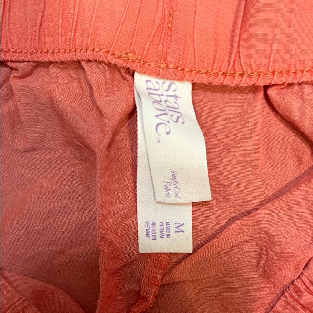Stars Above Coral Wide Leg Pants - Picture 2 of 3